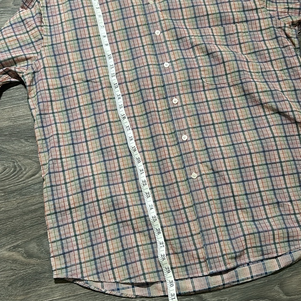 Alan Flusser Men’s Multicolor Plaid Button Up Long Sleeve Dress Shirt Size Large - Picture 10 of 10